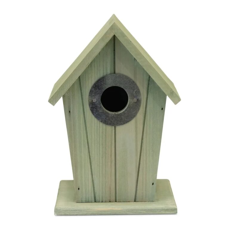 5051054301792 1 CJ Wildlife Green Cabin Wooden Bird Box.jpg